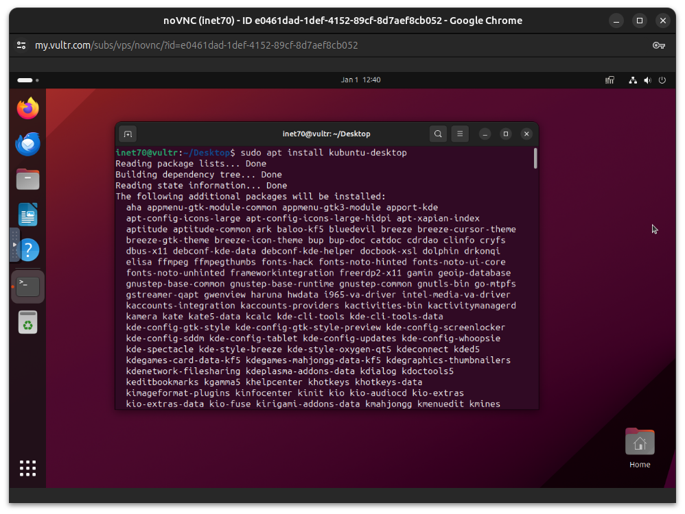 Install Kubuntu Desktop