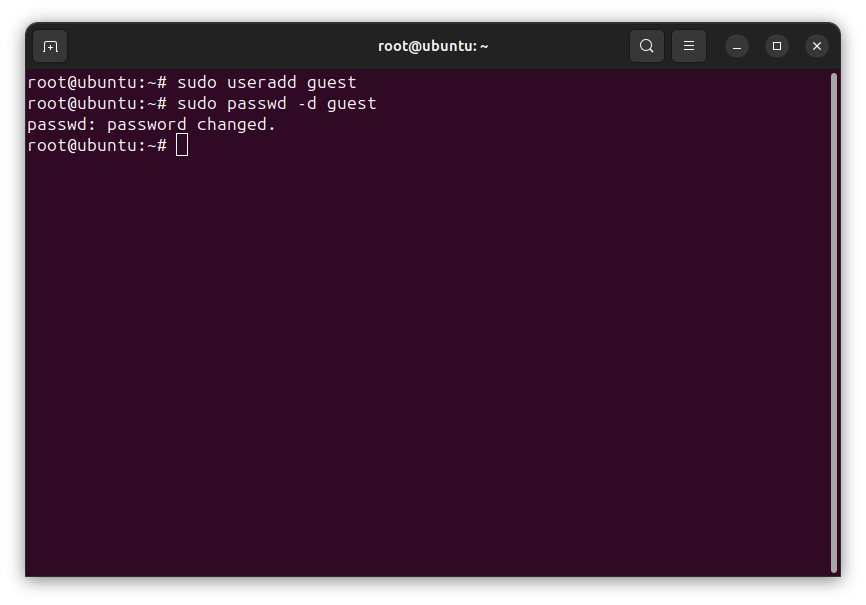create guest user in ubuntu
