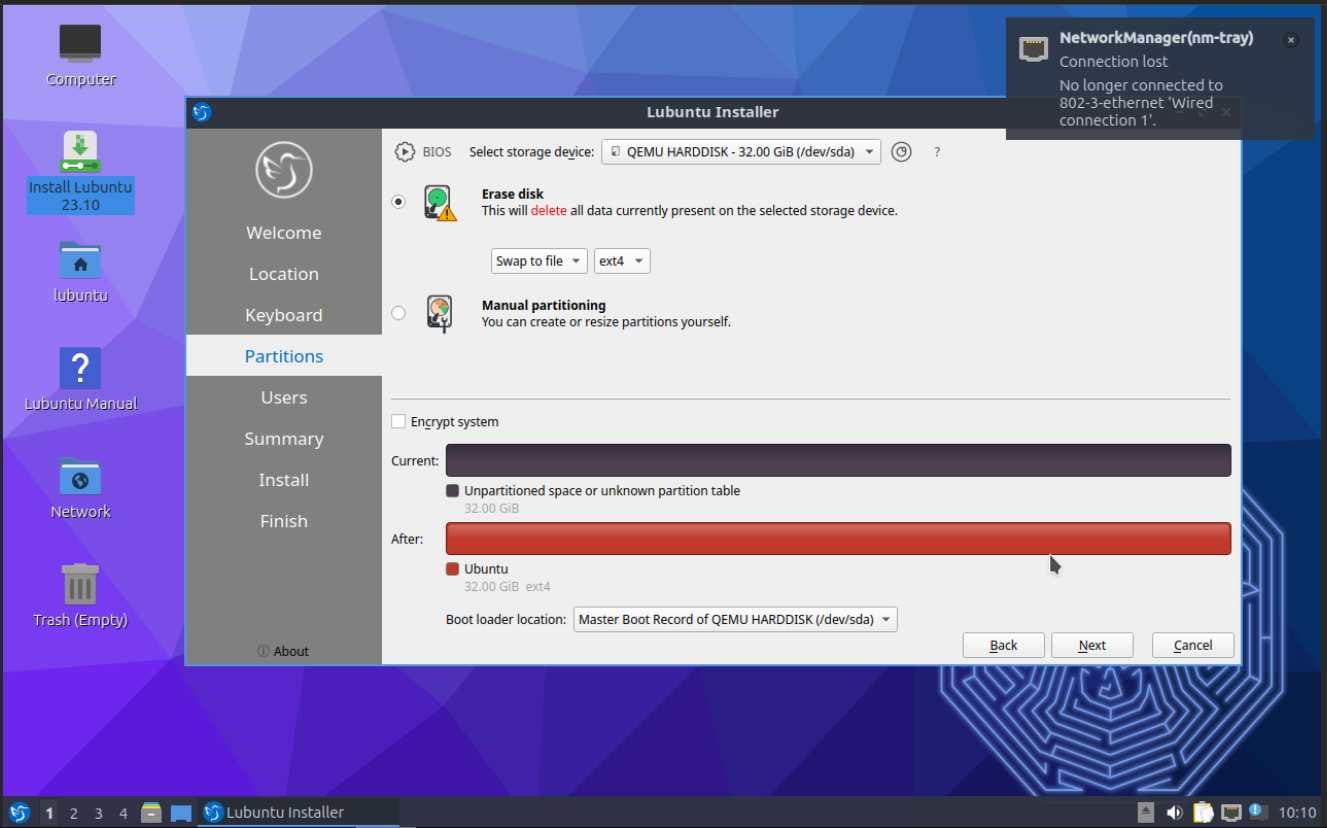 How to Install Lubuntu 23.10 with LXQt Desktop Envourment