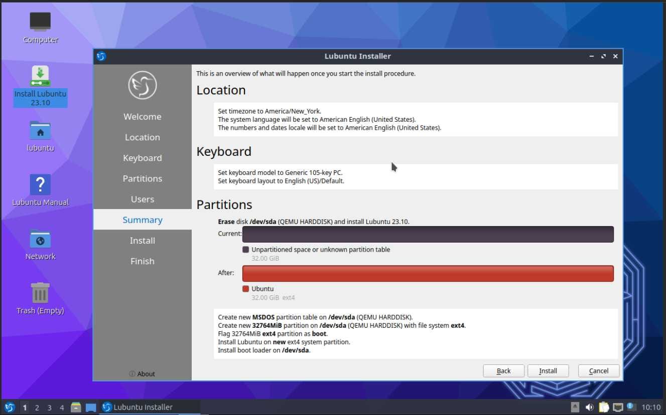 How to Install Lubuntu 23.10 with LXQt Desktop Envourment