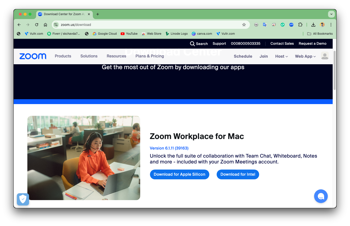 zoom software download page for mac