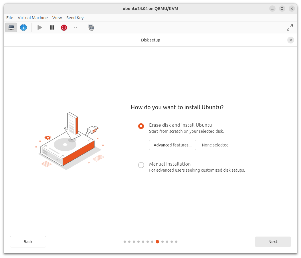 Disk cleanup for installation