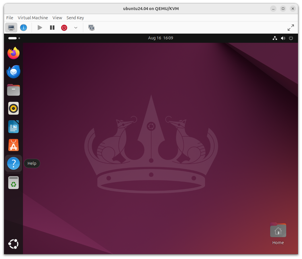 Ubuntu desktop is installed successfully