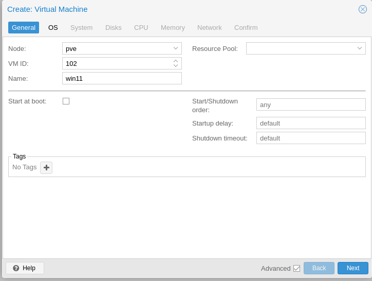 create vm proxmox