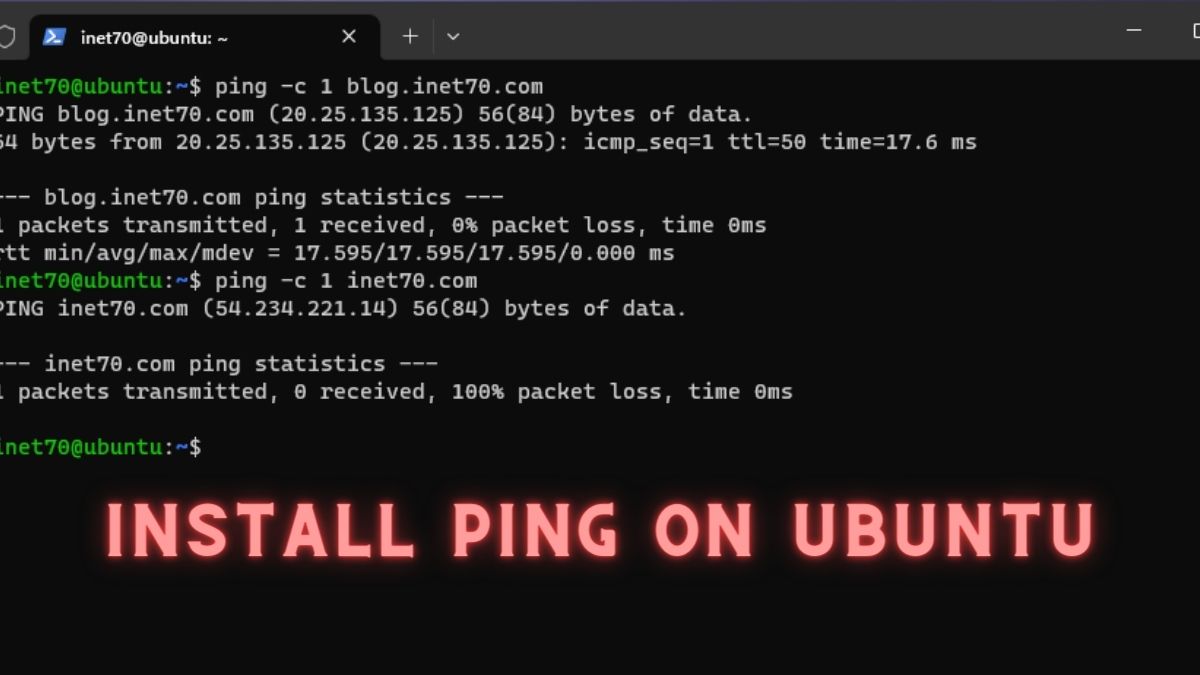 How to Install Ping on Ubuntu 22.04
