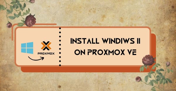 Install windows 11 on proxmox