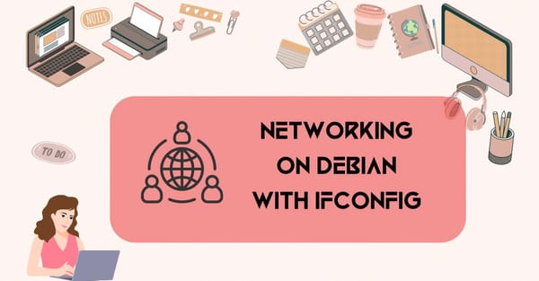 networking on debian with ifconfig terminal command