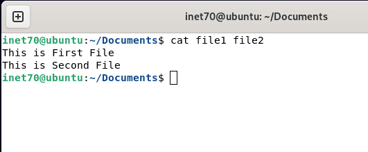open multiple files with cat