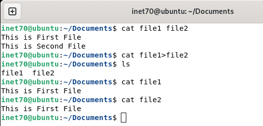 move file data with cat