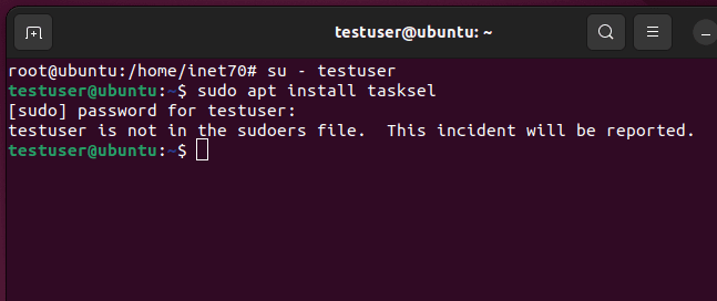 user permision error in ubuntu